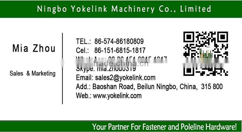 150 KN preformed dead-ends Thimble clevis with clevis pin