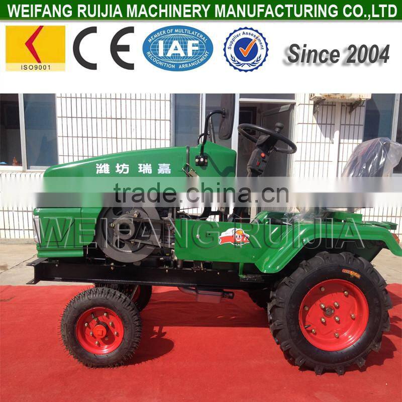 China farm mini tractor rototiller hydraulic axle farm rotovator for sale! 12hp / 15hp walking tractor type mini tractor !