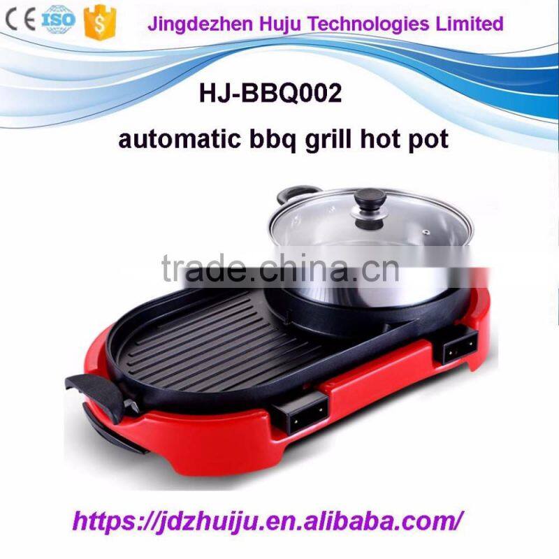 Hot Sale Professional electric bbq grill with hot pot made in China