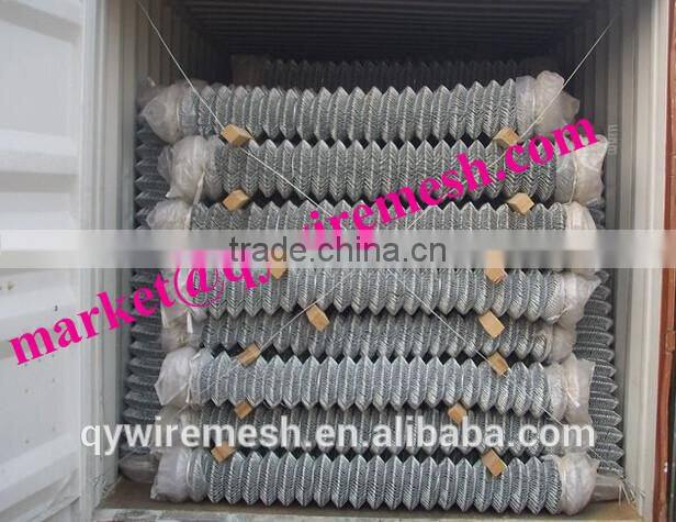 Hot sale used chain link fence for sale,galvanized chain link fence, wholesale used chain link fence