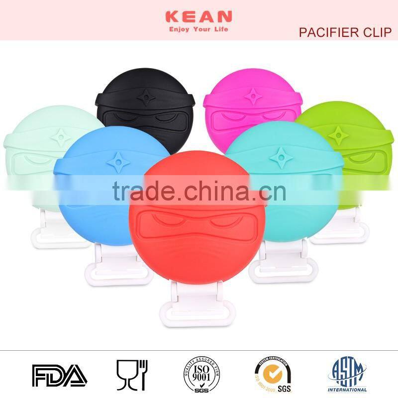 Eco-friendly food grade silicone baby pacifier clips