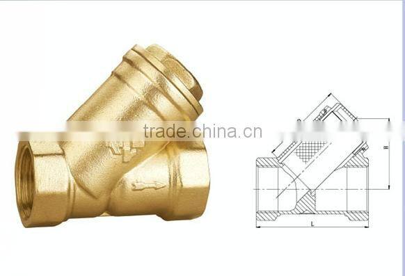 Y type Brass/Copper threade Strainer Filter for Plumbing Materials