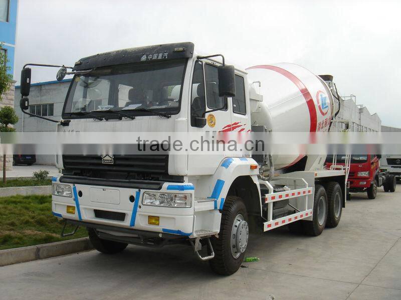 sinotruk capacity 12cbm concrete mixer truck, cement mixer truck with good quality