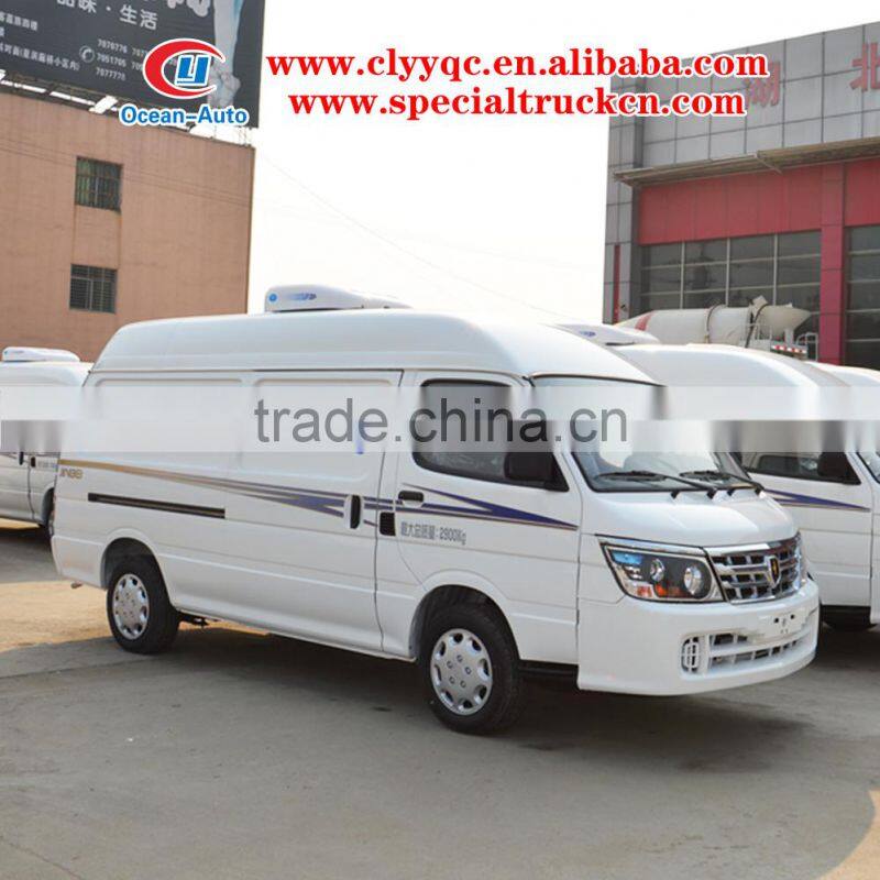 4X2 Gasoline powerful mini refrigerated van for sale