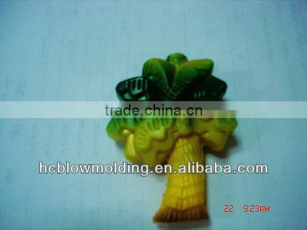 OEM Blow Molding Mini Plastic Toy Modes Plastic Toy Green Trees