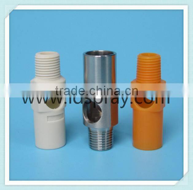Stainless steel or plastic flow pool venturi spray nozzle