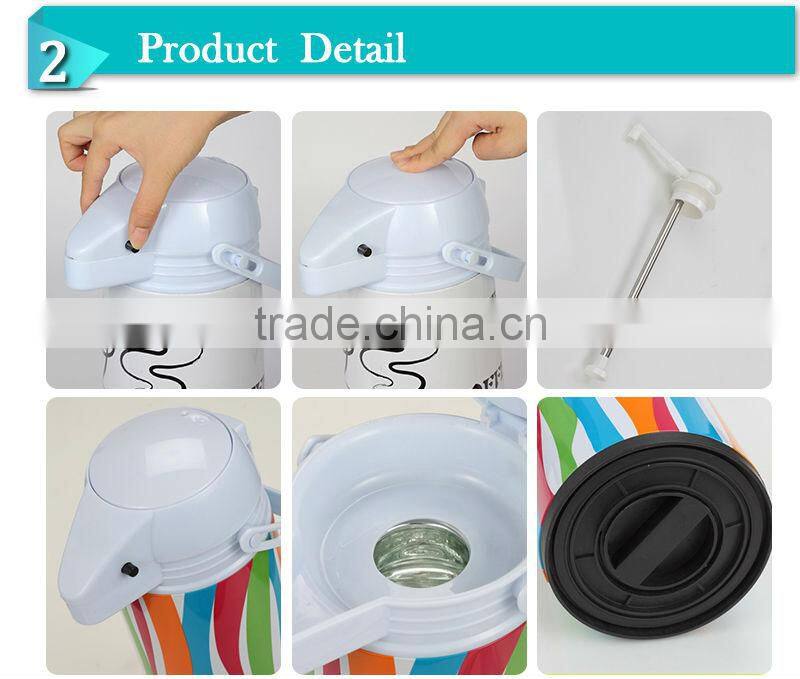 Hot sale vacuum air pump pot stainless steel pot air pump pot vacuum insulation coffee thermos(AGUH-M)