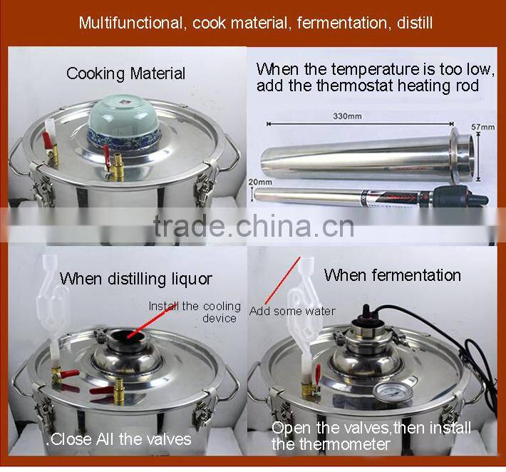 Multifunction!45L Household Stainless Steel Alochol Distiller For Sale Home Wine Distiller Distillation/Brewing Device