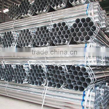 Tianjin factory BS1387 hot dip zinc galvanized black pipe