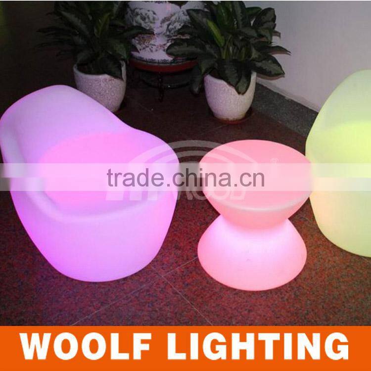 LED furniture 16 colors RGB changing led hotel chair