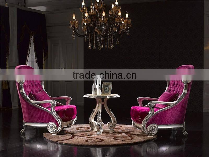Italy Neo-Classic Avantgarde Design Personality Concept Lounge Wheel Chair and Table Set