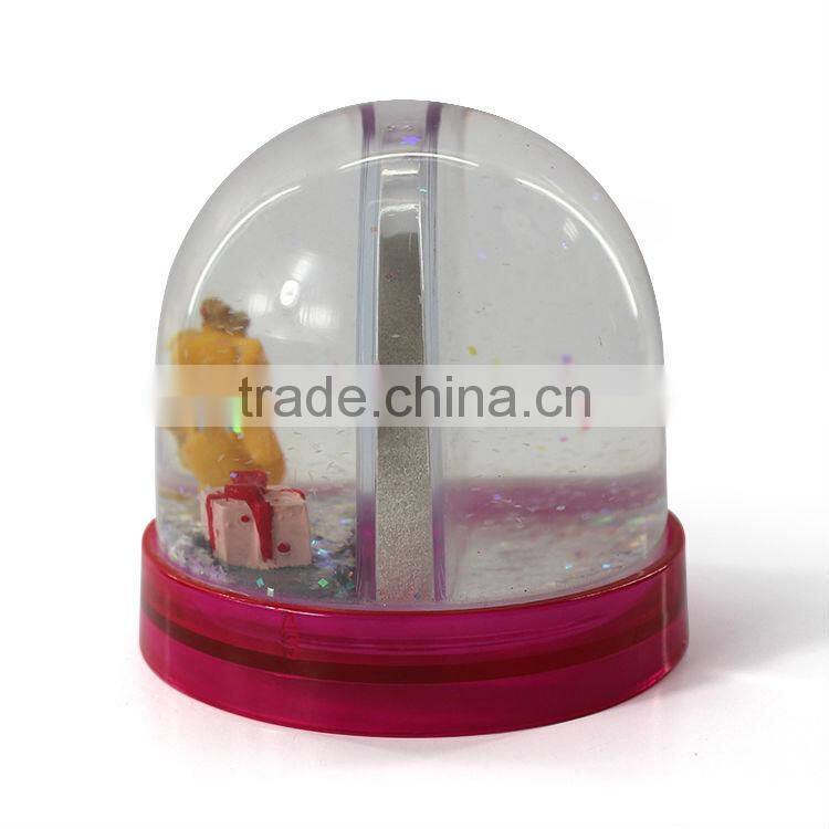 2014 custom plastic snowball with photo inside