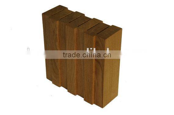Wooden Knife Rack Knives Stand Oak Wooden Knife Holder with Leachate Gap