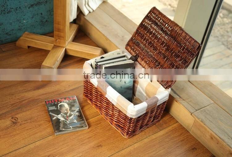 wholesale pop up wicker decorative trunk wicker dirty clothes storage chest hamper with lid