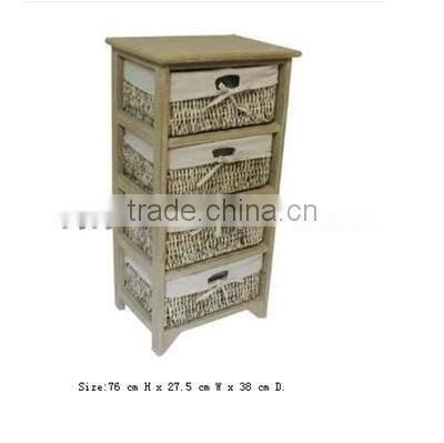 2013 Hotsale Bathroom wicker basket drawers linyi