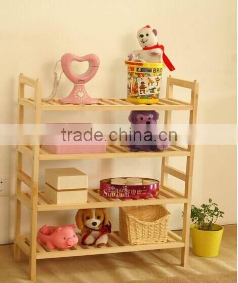 High quality eco-friendly customized wooden shoe shelf wholesale