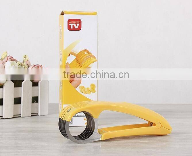 CY142 Banana Slicer Cutter Chopper Cucumber Cutter 2016 Fruit Salad Kitchen Tool
