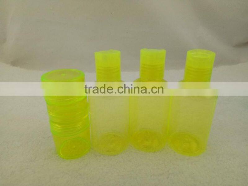 7pcs cheap color plastic travel bottle set travel bottle kit bottle container
