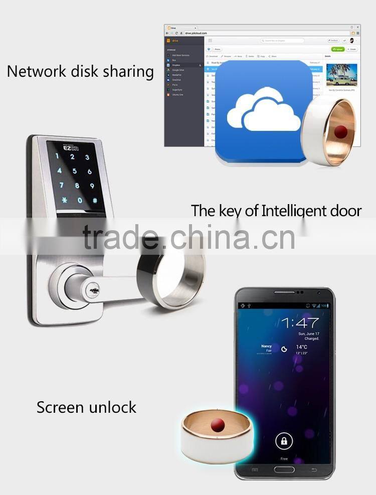 2016 Newest Smart NFC Ring for Smart Phone/Password/Delivering Messages NFC Smart Ring Open IC door,NFC door ,ID door