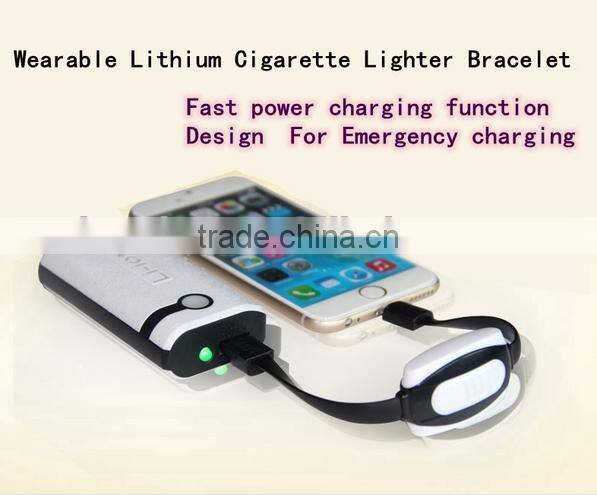 2015 Hot-selling Bracelet 3 In 1USB Cable For IOS/Android Mobile Phones Bracelet USB Cable With Cigeratte Lighter Inside