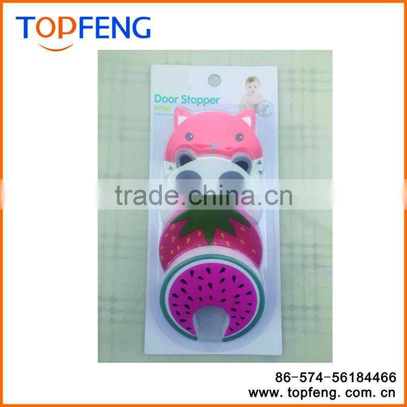 Child Safety No Finger Pinch Foam Door Stopper, Baby Cushiony Finger Hand Safety, Curve Shaped Door Stop Set Of 4