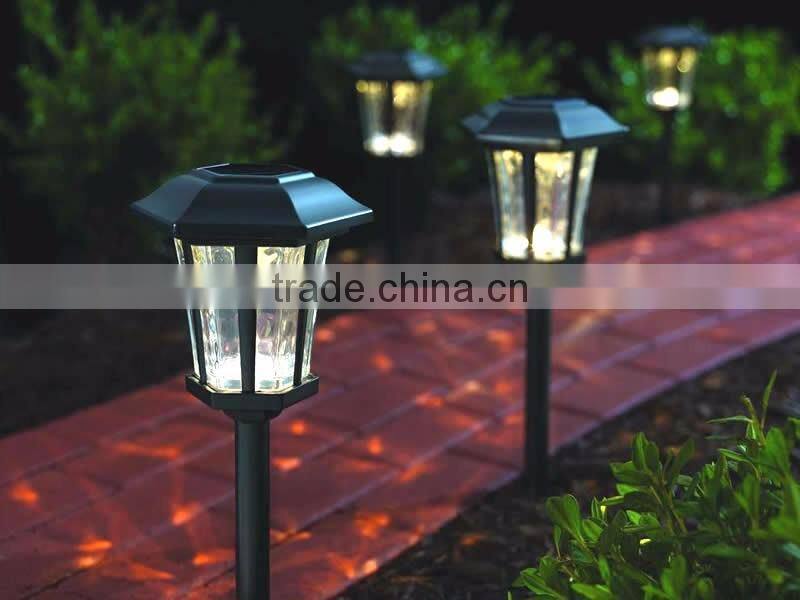 4pk Diecast Aluminum Solar Path Light Outdoor LED Landscape Lawn Garden Lamp -140 mm