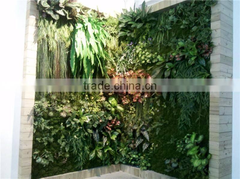 fake plant free combination grass flower green wall for hotel office decoration