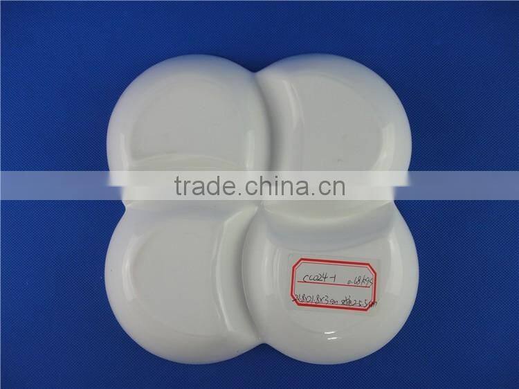 4 compartment fruit plates porcelain material