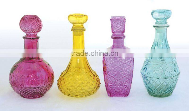 diamond glass rio drink bottle with cork