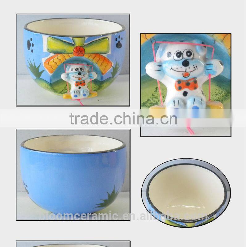 Cute animal fruit bowl,wholesale ceramic fruit bowl