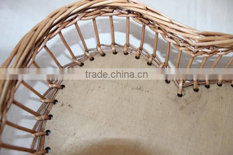 Hot sale graceful Eco-friendly hand weaved strong little poly rattan wicker basket for supermarket