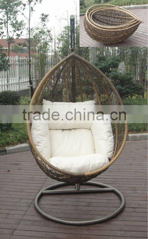 Indoor outdoor rattan swing