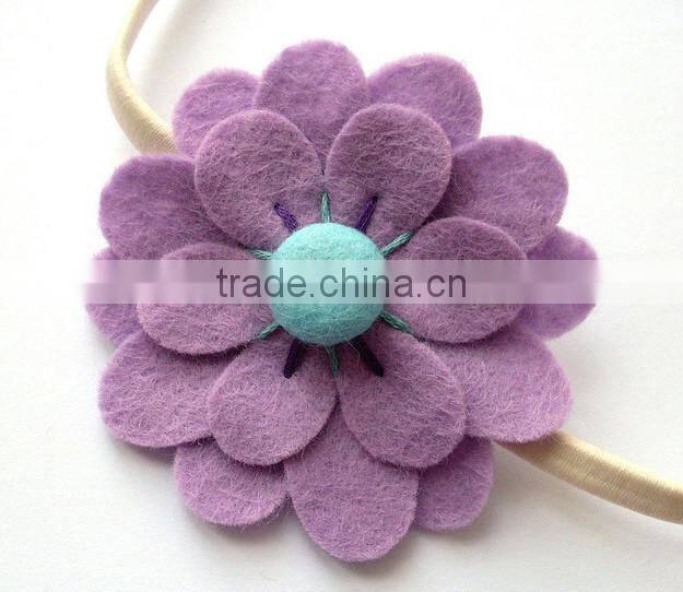 on alibaba express hot sale new products handmade eco friendly fabric decoration felt rubber band weaving band made in china