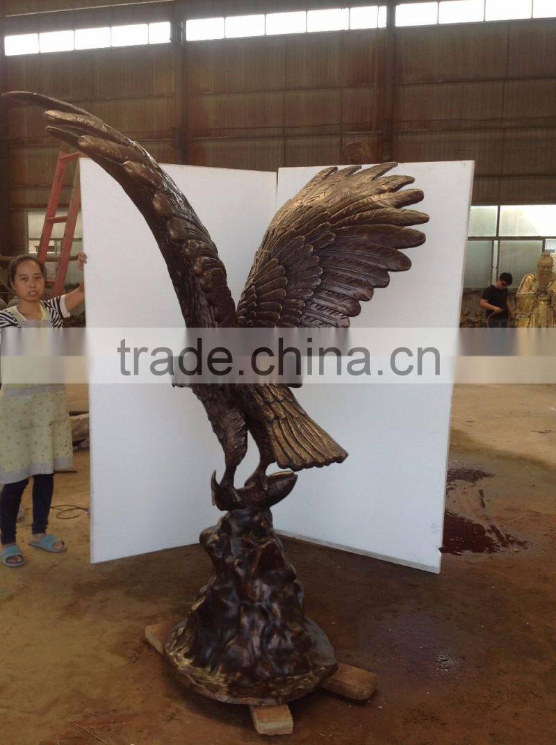 bronze foundry metal craft animal garden decoration eagle