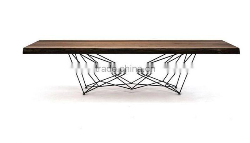 Momoda High_end Italian modern furniture personal customization 2.4M big size solid wood dining set contemporary dining table