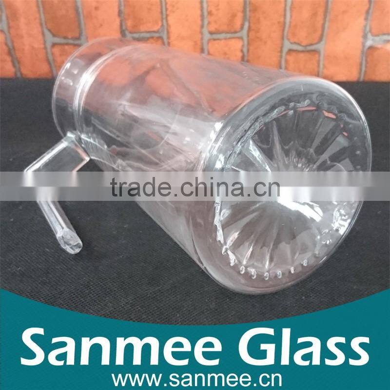 Good Price Clear Glass Water Jug With Side Handle for Wholesale