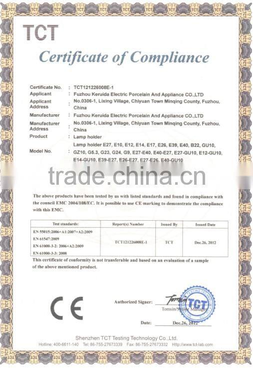 ceramic r7s halogen lamp holder