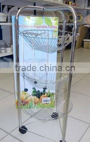 Metal Vegetable Fruit Holder 4 Tiers