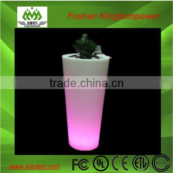 color changing plastic rechargeable nightclub flowerpot