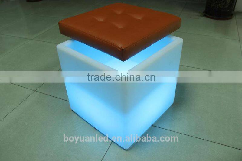 Children bar stools wholesale disco pary chair led cubic tank