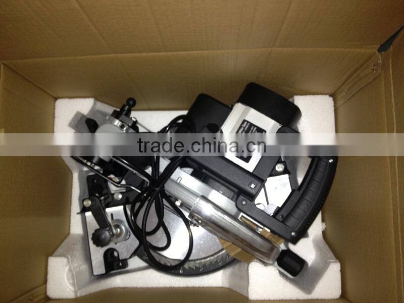 255mm Long Life Electric Power Aluminum Wood Cutting Cut off Table Circular Machine Tools Induction Compound Miter Saw