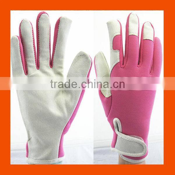 Cheap Custom Fashion Neoprene Spandex Garden Safety Work Mechanical Palm Grip Leather Women Garden Gloves