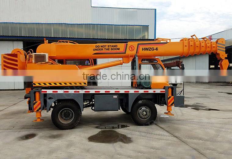 Factory 6 Ton Used Truck Crane With Boom Crane