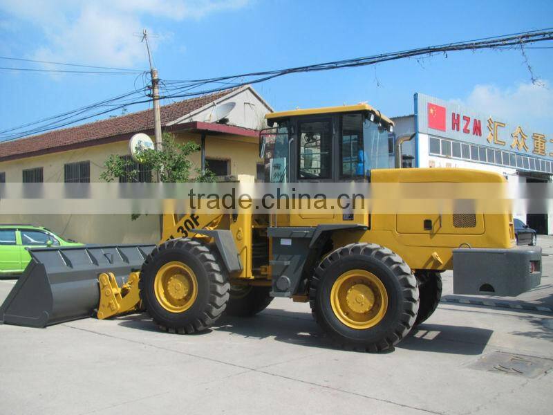 HZM 3t strong power wheel loader ZL-30 with CE