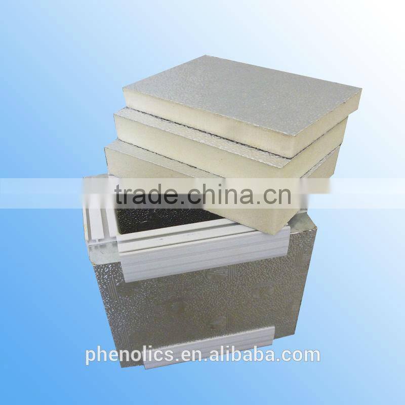 PU pre-insulated duct panel/board with aluminum foil