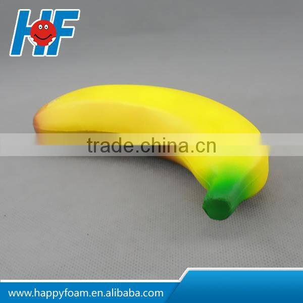 pu banana shape antistress for promotional gifts