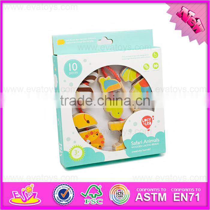 2016 new design wooden animal toy,hot sale wooden animal toy W11E057