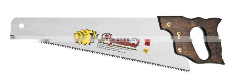 professional hand saw with wooden handle