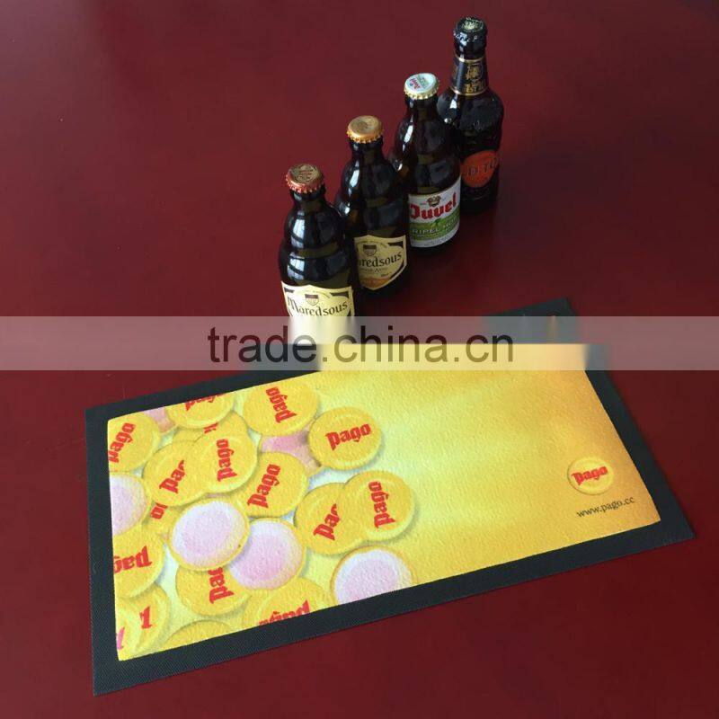 non woven fabric rubber bar mat thermal transfer printing bar runner
