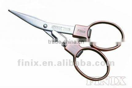 3.75" Satin Copper Coating Color Handle Folding Scissors